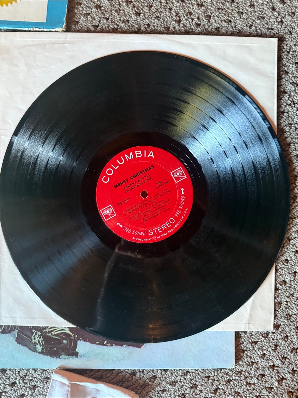 Johnny Mathis Vinyl Record Lot - Merry Christmas + Greatest Hits - Picture 4 of 9